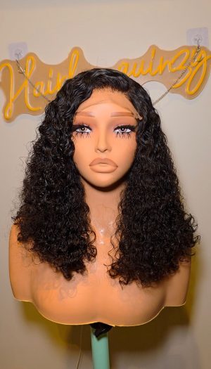 Black Curly Human  Hair 14 inch